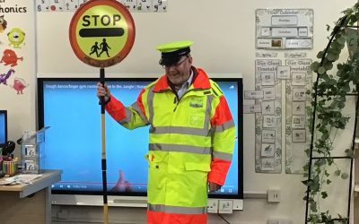 A visit from Richard the Lollipop man